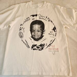 Lil Wayne THA Carter VI White Graphic Tshirt Size Large New Without Tags